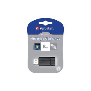 **USB-minne 2.0   8GB   Verbatim PinStripe