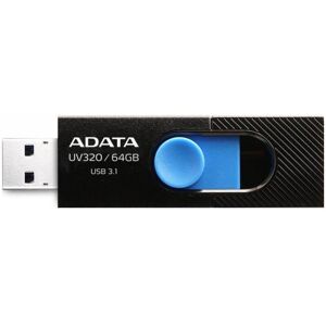 ADATA Technology USB kľúč A-DATA UV320, 64 GB, USB 3.1, rýchlosť 80 MB/s, čierny