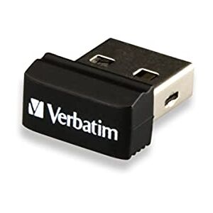 Verbatim 97464 16GB Store n Stay NANO USB 2.0 Drive, Black