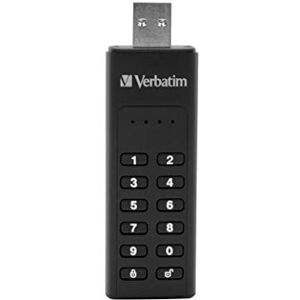 Verbatim Keypad Secure USB 3.0 Flash Drive, 32GB, Black