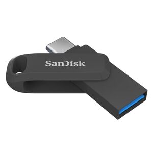 Sandisk 128GB Ultra Dual Drive Go, USB Type-C Flash Drive, up to 400 MB/s, with reversible USB Type-C and USB Type-A connectors, for smartphones, tablets, Macs and computers, Black