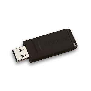 Verbatim 98696 16 GB Slider USB 2.0 Flash Drive - Black