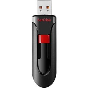 Sandisk UFM 128GB USB CRUZER GLIDE 3.0 128GB USB 3.0 (3.1 Gen 1) Type A Black Red USB Flash Drive - USB Flash Drives (128GB, USB 3.0 (3.1 Gen 1), Type A, Slide, Black, Red)