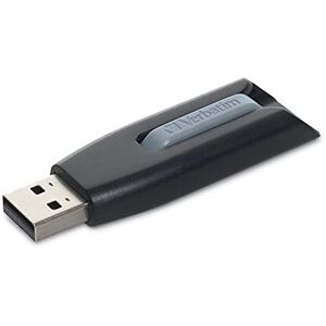 Verbatim 49189 128 GB USB 3.0 Black USB Flash Drive USB Memory Stick USB 3.0 (3.1 Gen 1), TYPE-A, Slide, Black, Mac OS X 10.4 Tiger, Mac OS X 10.5 Leopard, Mac OS X 10.6 Snow Leopard, Mac OS X 10.7 Lion, Mac OS X)