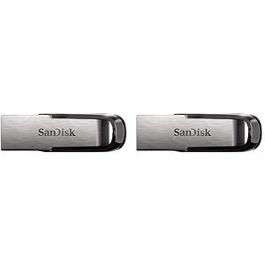 Sandisk Ultra Flair 64 GB USB 3.0 Flash Drive, Upto 150MB/s read - Black (Pack of 2)