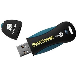 Corsair 128GB USB 3.0 High Speed Flash Drive, Black, Blue