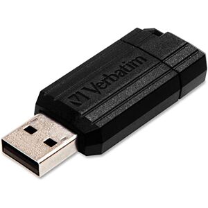 Verbatim 49062 8 GB PinStripe USB Flash Drive - Black