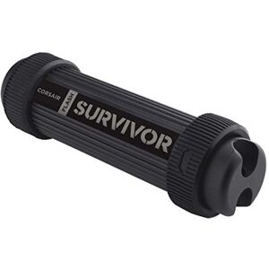 Corsair CMFSS3B-64GB Flash Survivor Stealth 200 m 64 GB USB 3 Rugged Design Water Proof Flash Drive - Black