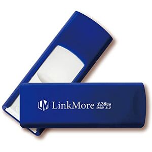 LinkMore EJECT32 128GB USB 3.2 Gen2 Flash Drive, Read Speed up to 100MB/s, Retractable Design Thumb Drive