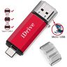 idrive (1TB, red) USB Type C Flash Drive 3 in 1 OTG USB 3.0