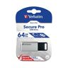 Verbatim Store 'n' Go Secure Pro USB Flash Drive 64GB with Encryption