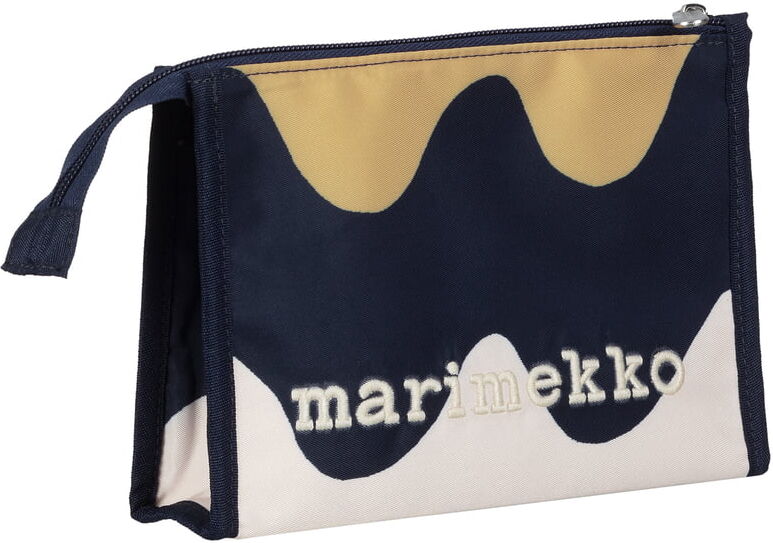 Marimekko - Hipaus Pikku Lokki Kosmetiktasche 19 x 13 x 4 cm, dunkelblau / beige