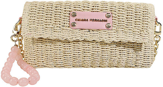 Auf Lager CHIARA FERRAGNI Strohtasche - Umhängetasche  8052672232236 beige EG