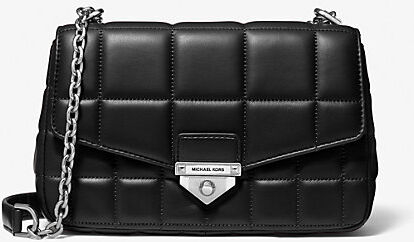 MICHAEL Michael Kors MK SoHo Large Quilted Leather Shoulder Bag - Black