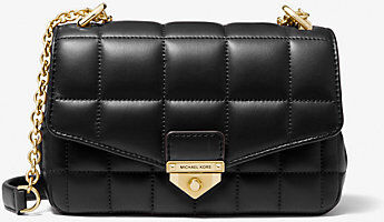 MICHAEL Michael Kors MK SoHo Small Quilted Leather Shoulder Bag - Black