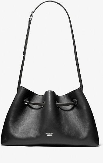 MICHAEL KORS COLLECTION MK Monica Medium Leather Shoulder Bag - Black