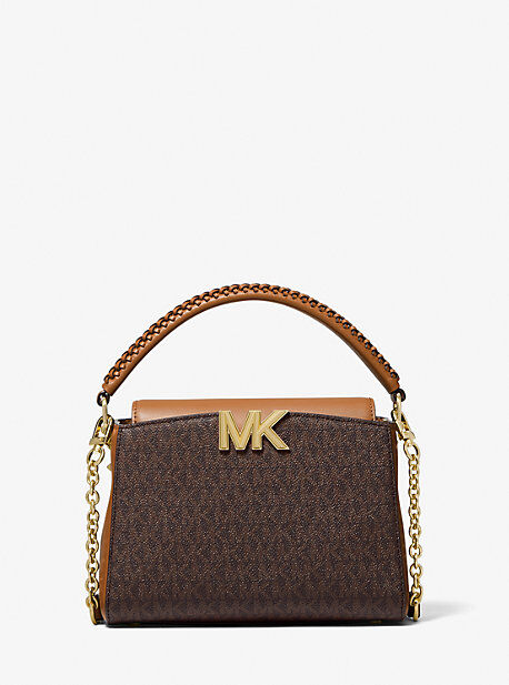 MICHAEL Michael Kors MK Karlie Small Logo Crossbody Bag - Brn/acorn