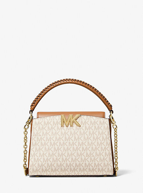 MICHAEL Michael Kors MK Karlie Small Logo Crossbody Bag - Vanilla/acorn