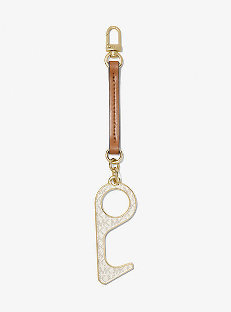 MICHAEL Michael Kors MK Logo Key Chain Touch Tool - Vanilla/acorn