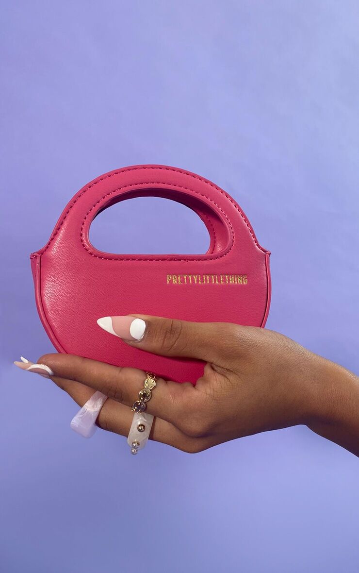 PRETTYLITTLETHING Pink Mini Round Grab Bag  - Pink - Size: One Size