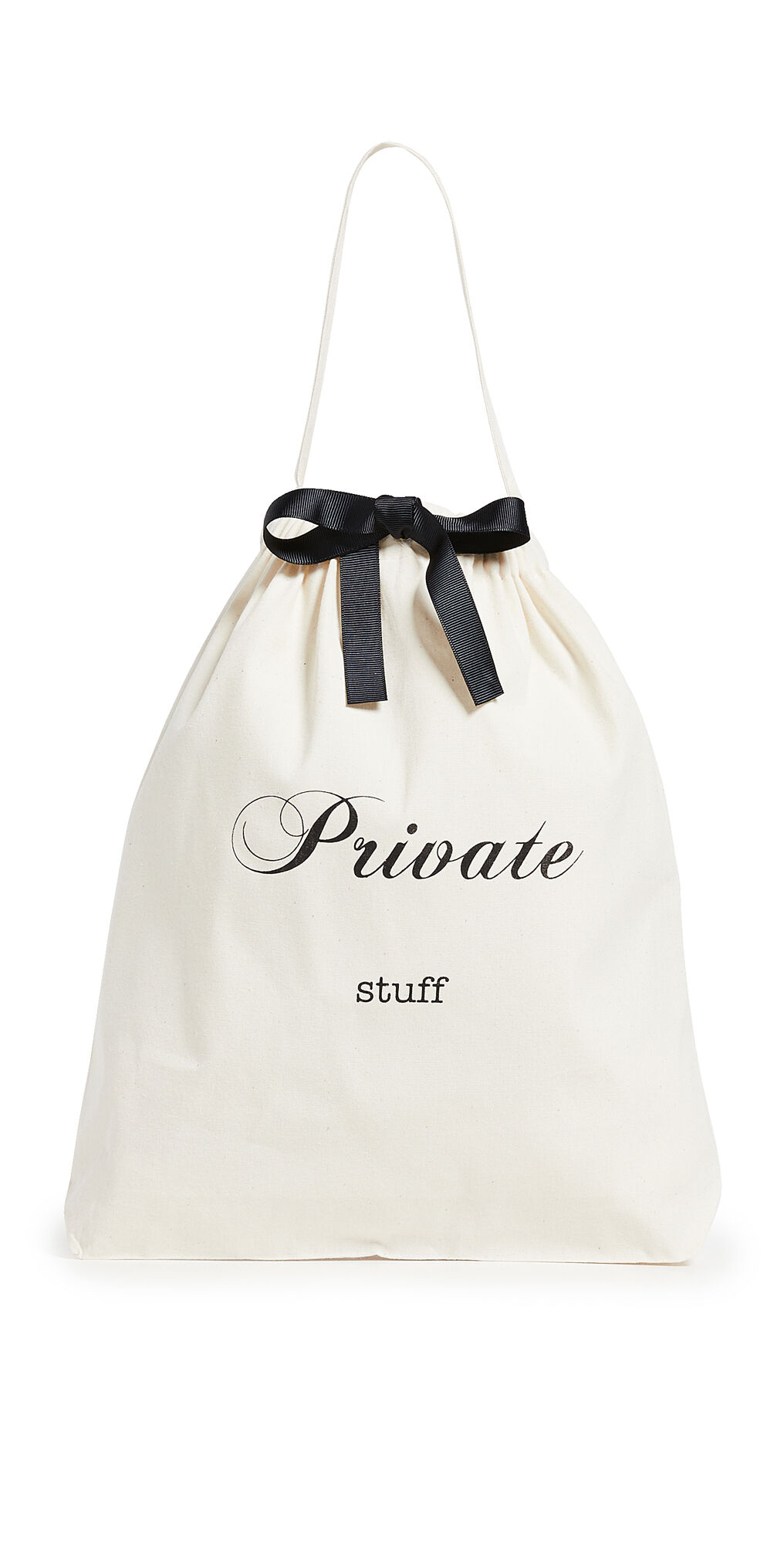 Bag-all Large Private Stuff Organizing Bag Natural/Black One Size  Natural/Black  size:One Size