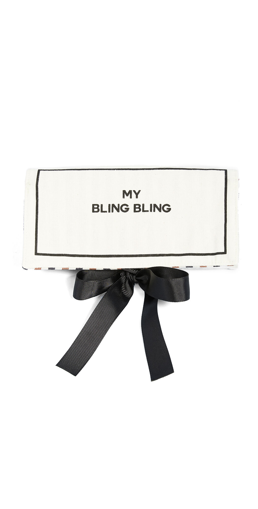 Bag-all My Bling Bling Jewelry Roll Natural/Black One Size  Natural/Black  size:One Size