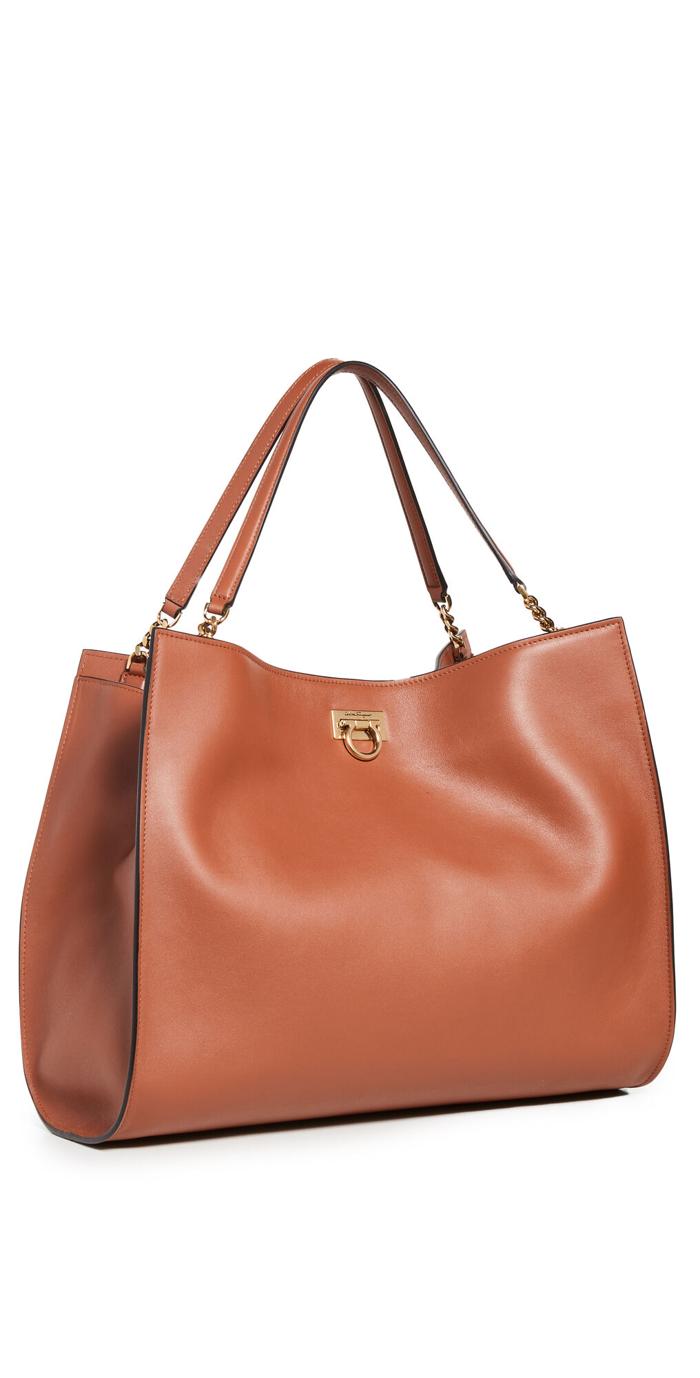 Salvatore Ferragamo Trifolio Tote Siena Tan One Size  Siena Tan  size:One Size