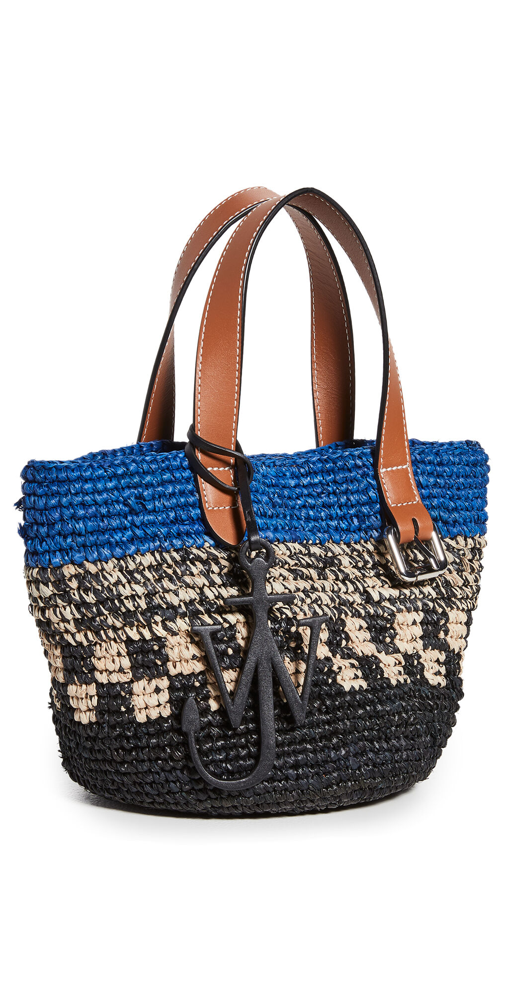 JW Anderson Mini Basket Belt Tote Royal Blue One Size  Royal Blue  size:One Size