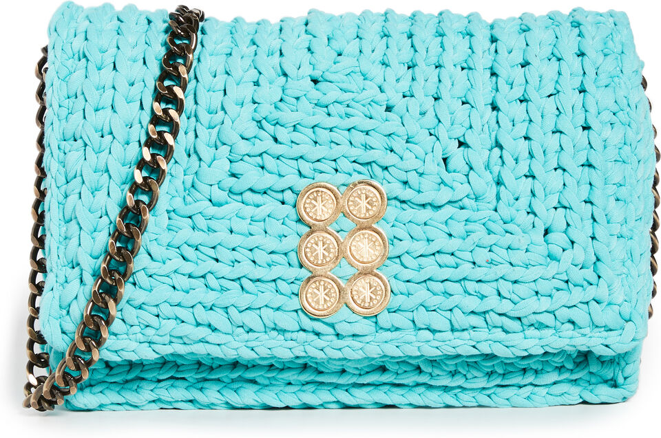 Kooreloo Crochet Bag Seafoam Green One Size  Seafoam Green  size:One Size