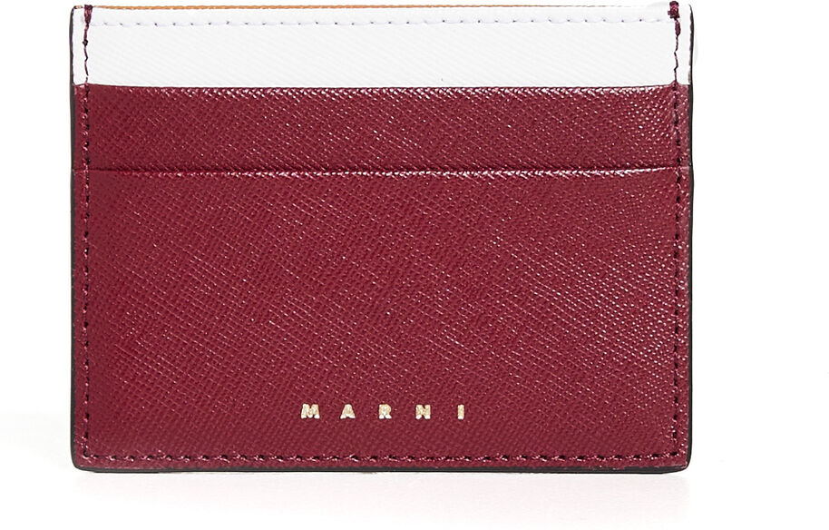 Marni Card Holder Deep Red+Lily White+Dijon+(Dun One Size  Deep Red+Lily White+Dijon+(Dun  size:One Size