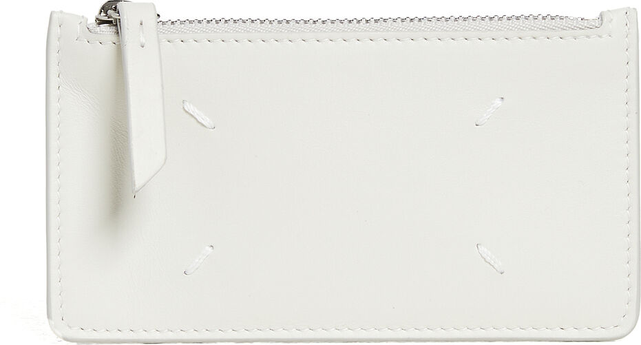 Maison Margiela Card Case Zip Wallet Greige One Size  Greige  size:One Size