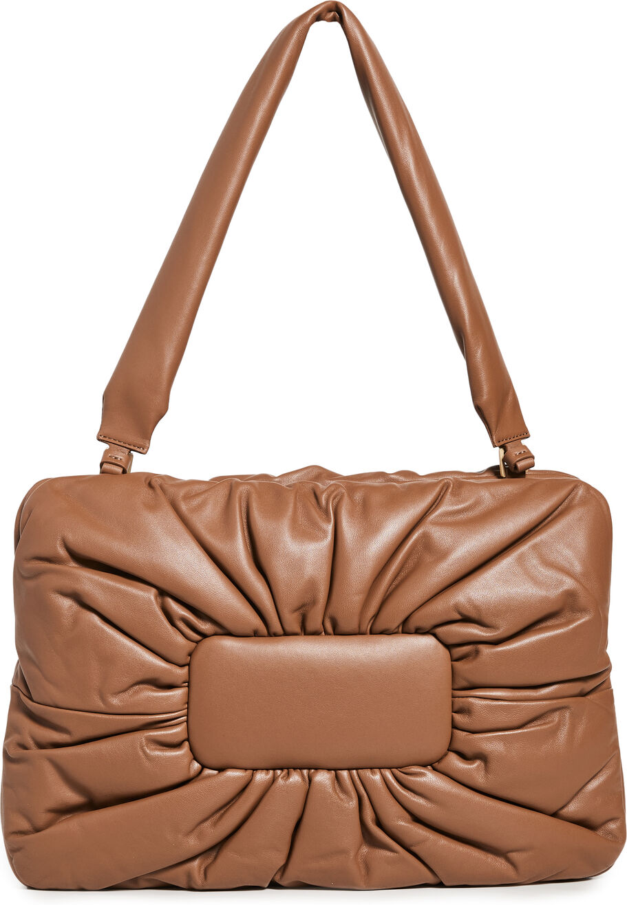 Mlouye Puff Tote Chocolate One Size  Chocolate  size:One Size