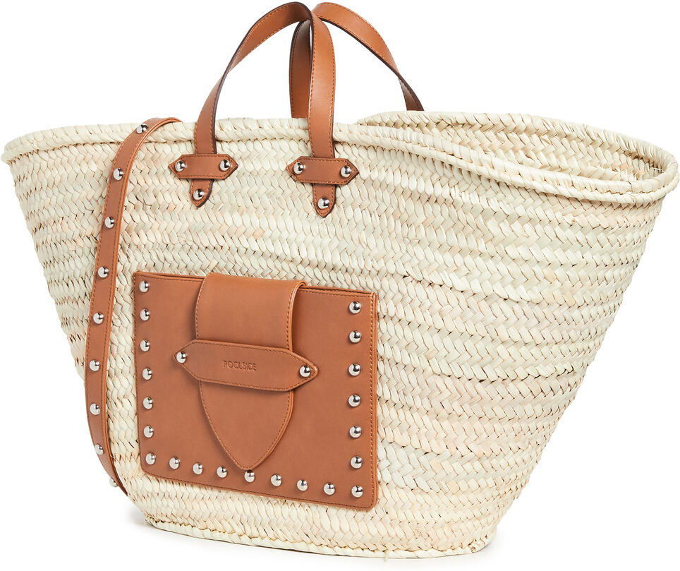 Poolside Bags Large Beach Tote Bag Natural One Size  Natural  size:One Size