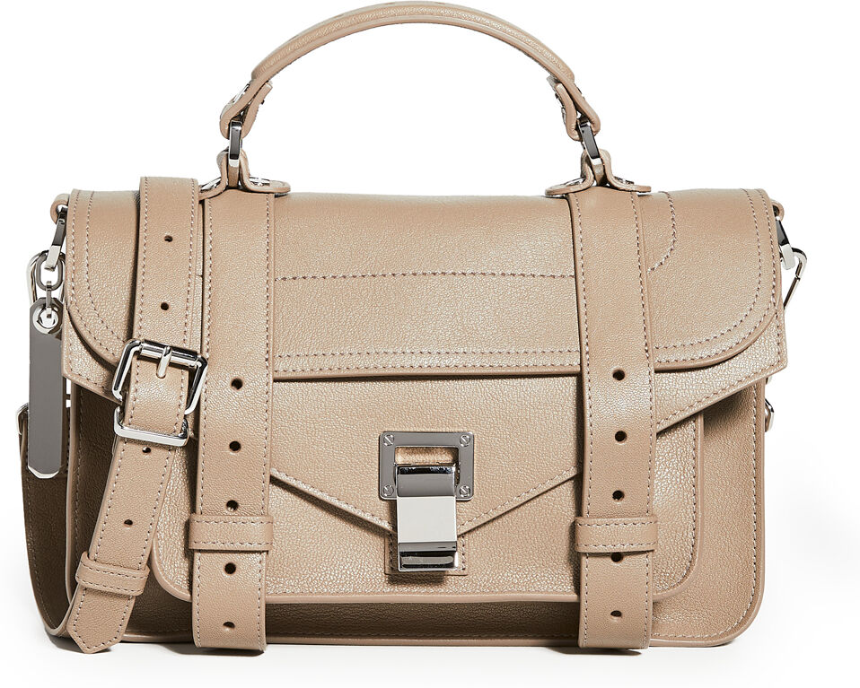 Proenza Schouler PS1 Tiny Satchel Light Taupe One Size  Light Taupe  size:One Size