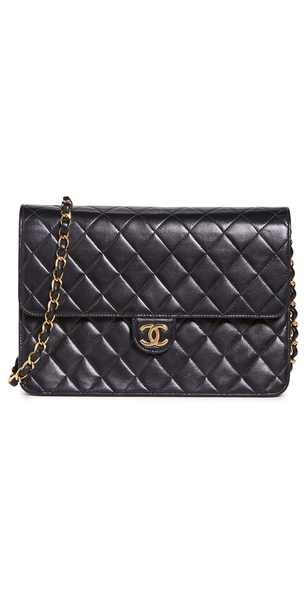 What Goes Around Comes Around Chanel Turnlock 10" Bag (Previously Owned) Black One Size  Black  size:One Size