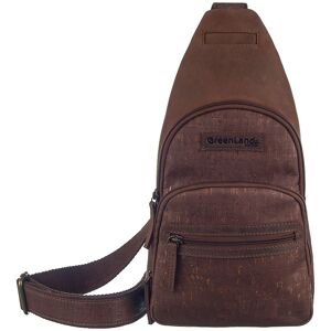 GreenLand Nature Cityrucksack »NATURE Leather-Cork«, Rechtsseitig oder... braun  B/H/T: 19 cm x 37 cm x 7 cm