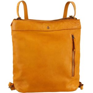 HARBOUR 2nd Cityrucksack »Nora«, aus Leder, auch als Tasche tragbar mustard  B/H/T: 32 cm x 34 cm x 7 cm