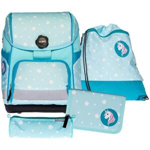 Funki Schultertasche »Cuby-Bag Einhorn 20 l, 5-teiliges Set« Hellblau  B/H/T: 28 cm x 39 cm x 21 cm