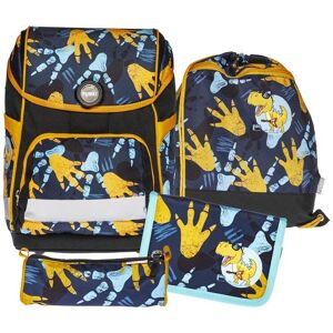 Funki Schultertasche »Cuby-Bag Rock-Dino 20 l, 5-teiliges Set« Orange, Schwarz  B/H/T: 28 cm x 39 cm x 21 cm