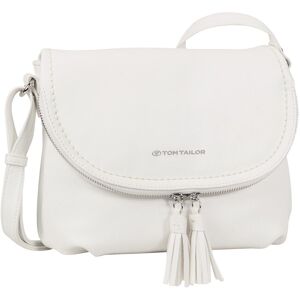 TOM TAILOR Umhängetasche »Lari Cross bag M«, mit Schulterriemen weiss Größe B/H/T: 26,5 cm x 21 cm x 5 cm