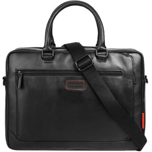 Bugatti Aktentasche »CLARK«, echt Leder schwarz Größe B/H/T: 39 cm x 29 cm x 9 cm   onesize