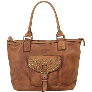 Samantha Look Shopper, echt Leder, Made in Italy cognac Größe B/H/T: 40 cm x 26 cm x 14 cm   onesize