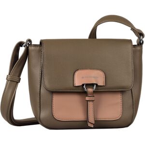 TOM TAILOR Umhängetasche »BONNIE Flap bag M no zip«, mit... taupe Größe B/H/T: 22 cm x 20 cm x 12,5 cm