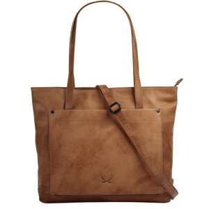 Sansibar Shopper, echt Leder cognac Größe B/H/T: 36 cm x 31 cm x 8 cm   onesize