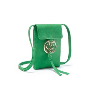 LASCANA Umhängetasche, mit Zierschnalle, Handytasche, Minibag, Crossbody VEGAN grün Größe B/H/T: 13 cm x 18 cm x 2,5 cm