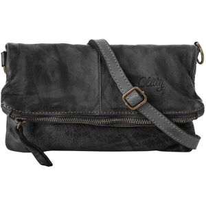 Cluty Abendtasche, echt Leder, Made in Italy schwarz Größe B/H/T: 20 cm x 13 cm x 3 cm   onesize