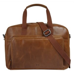 Sansibar Aktentasche »BUSINESS BAG, BLACK«, echt Leder cognac Größe B/H/T: 39 cm x 27 cm x 10 cm   onesize