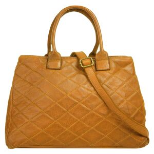 Samantha Look Henkeltasche, echt Leder, Made in Italy cognac Größe B/H/T: 37 cm x 25 cm x 11 cm   onesize