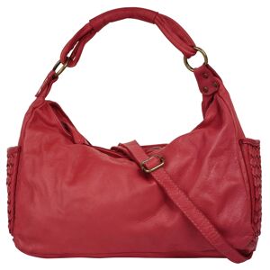 Samantha Look Henkeltasche, echt Leder, Made in Italy rot Größe B/H/T: 35 cm x 30 cm x 12 cm   onesize