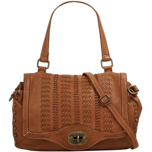 Samantha Look Henkeltasche, echt Leder, Made in Italy cognac Größe B/H/T: 33 cm x 23 cm x 7 cm   onesize